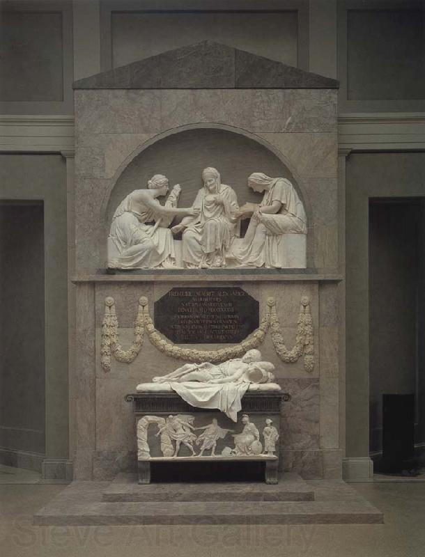 Johann Gottfried Schadow Monument to Count Alexander von der Mark Norge oil painting art